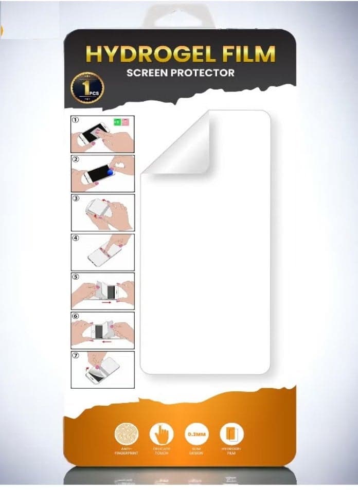 8 Pro Hydrogel Film Screen Protector Clear - Ultra-Clear, Scratch-Resistant, Full Coverage, Self-Healing, Easy Bubble-Free Installation for Phones