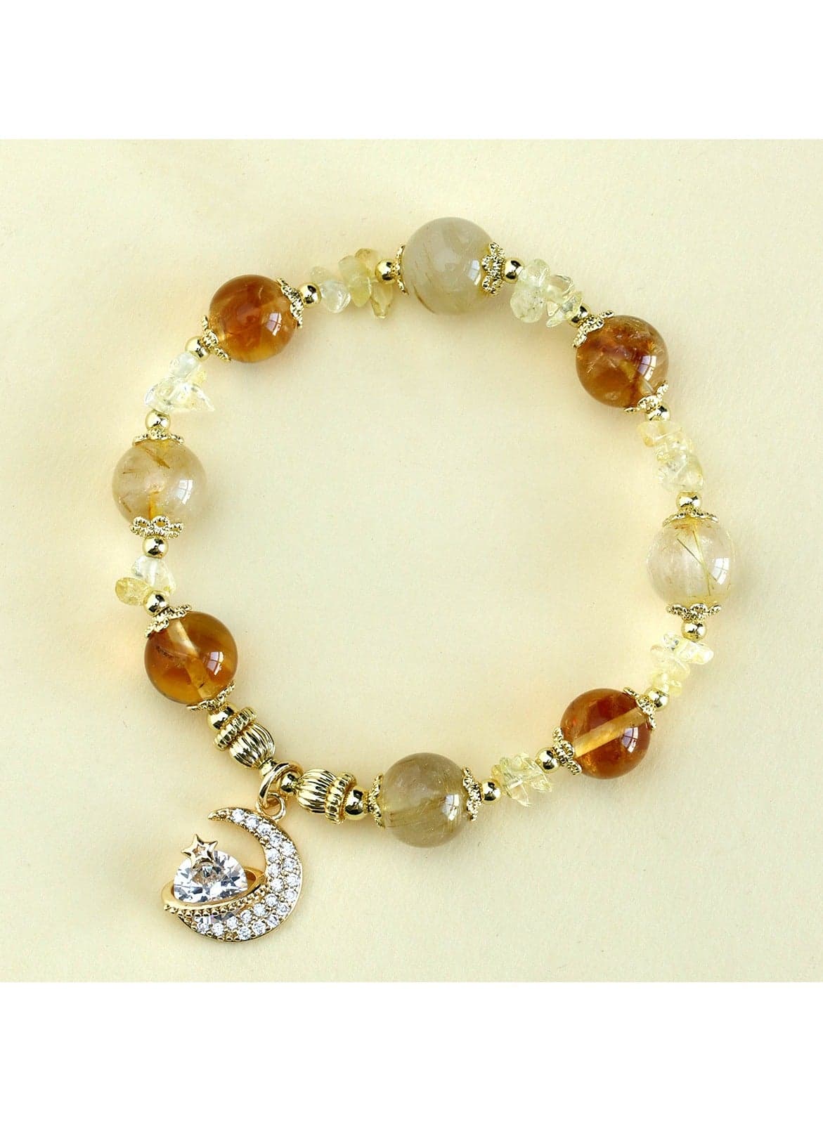 Natural crystal, student, office worker, bracelet, crystal bracelet, women's high-end sense, niche gift for girlfriends