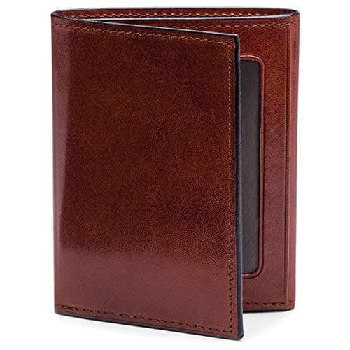 Bosca | Men’s Double I.D. Trifold Wallet w/RFID Blocking in Italian Old Leather