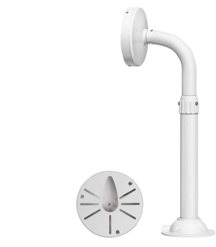 BeElion 118236 Telescopic Adjustable JShaped Security Camera Mount Wall Ceiling Bracket for Dome CCTV Cameras Universal Surveillance Cameras Holder
