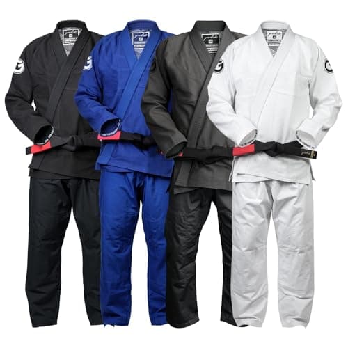 Gold BJJ Foundation Gi - Pearl Weave Jiu Jitsu Gi for Men and Women - IBJJF Competition Legal BJJ Gi (White, A2)
