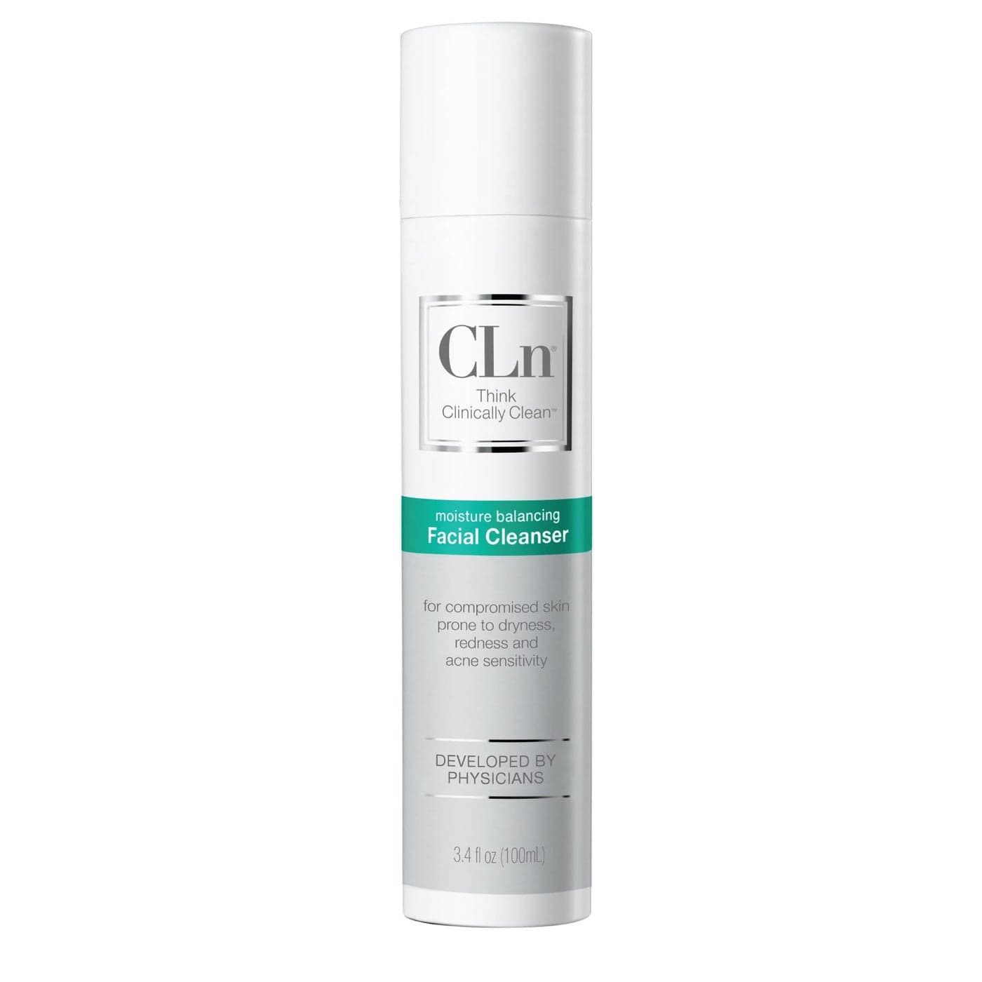 CLn Facial Cleanser Hydrating Facial Cleanser with Glycerin For Skin Prone to Dryness Eczema Redness Irritation Acne Sensitivity FragranceFree ParabenFree 34 fl oz