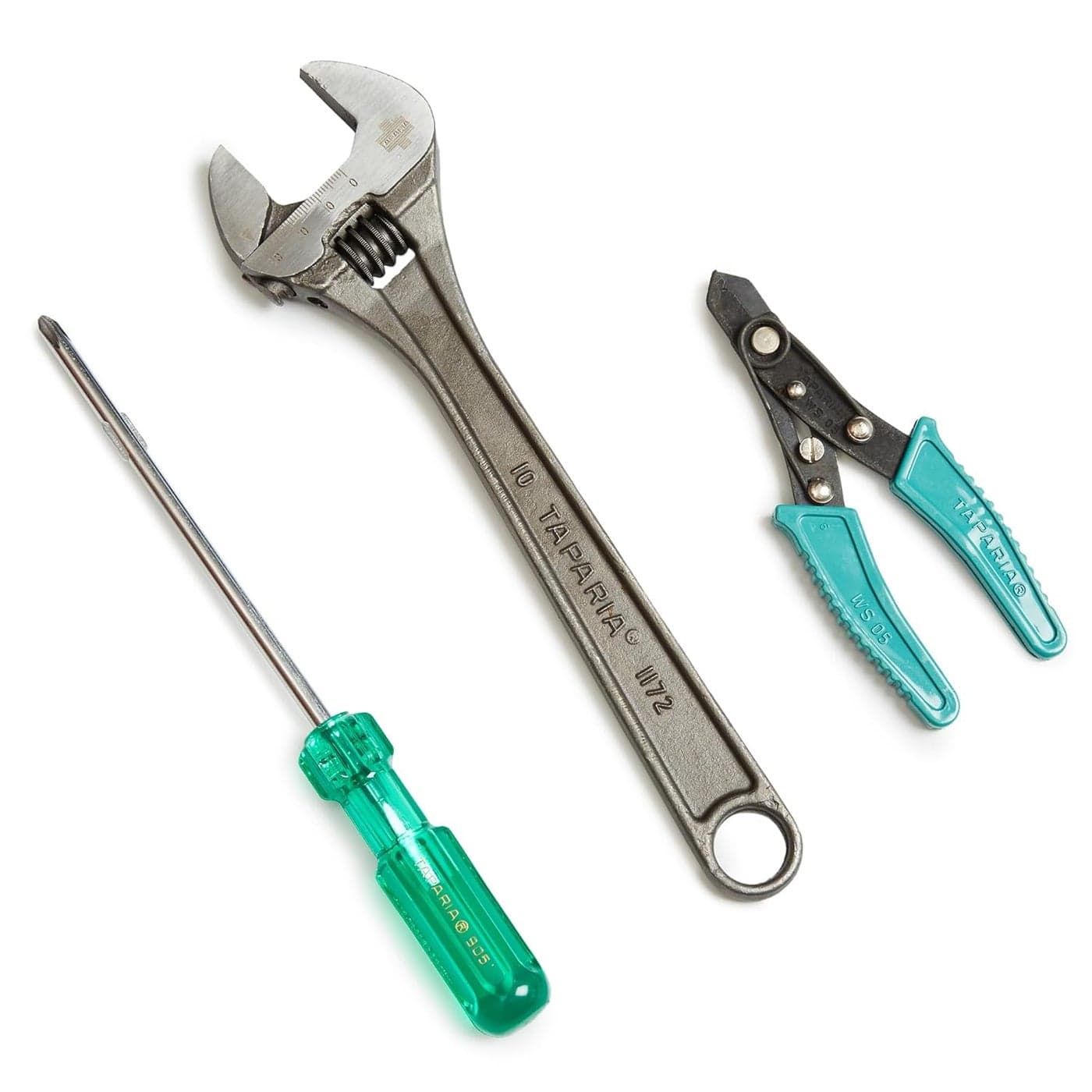 Taparia TK-067 1172, WS05 905 Screwdriver 2 In1, Wire Stripper & Adjustable Spanner 10" Set