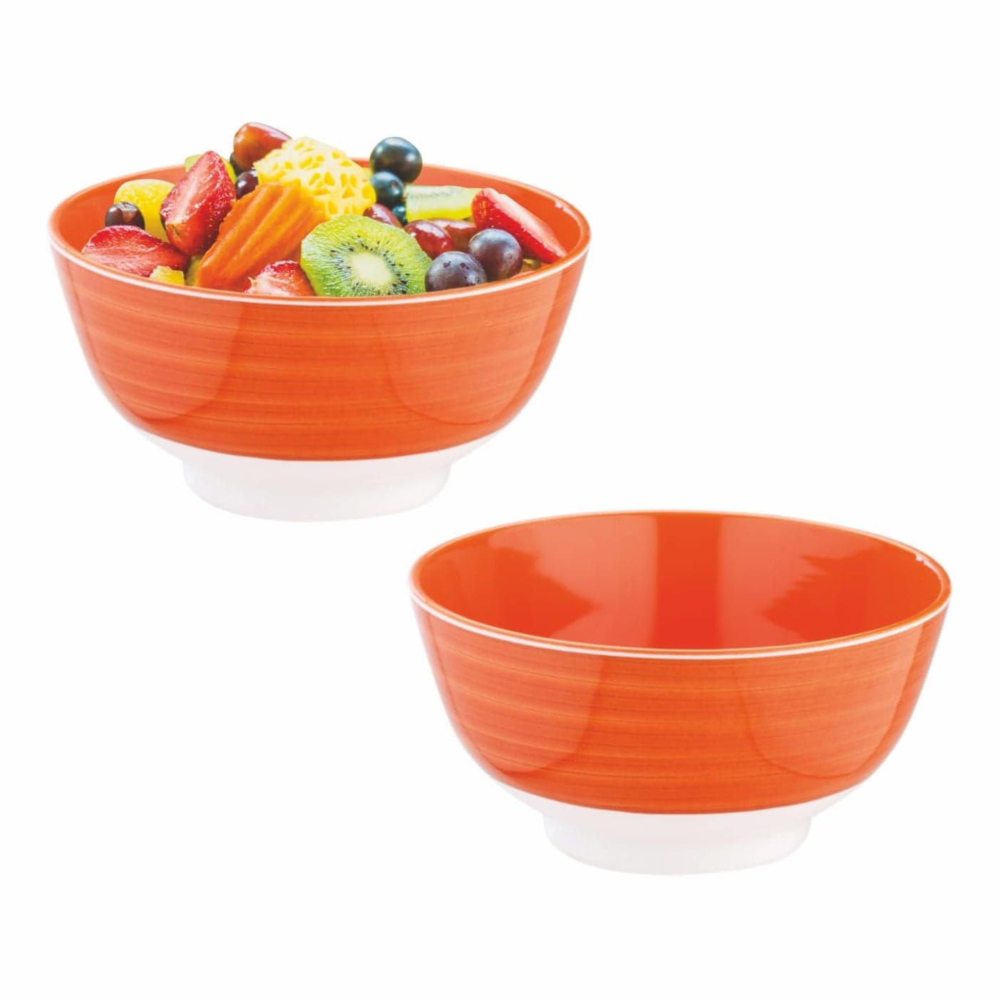 Nayasa Melamine Noodle Bowl DLX 350 ML Set of 2 Elegant Design Curry Bowl Snack Bowl Used for Serving Pasta Noodles Rustic