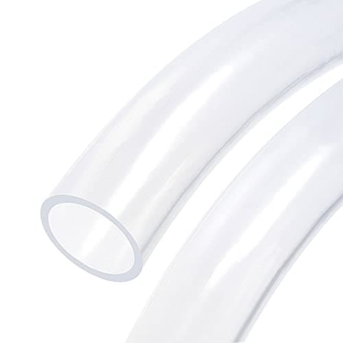 MECCANIXITY PVC Transparent Hose Vinyl Tubing 2" ID 3.3ft Flexible Lightweight for Water Tube,Air Tube