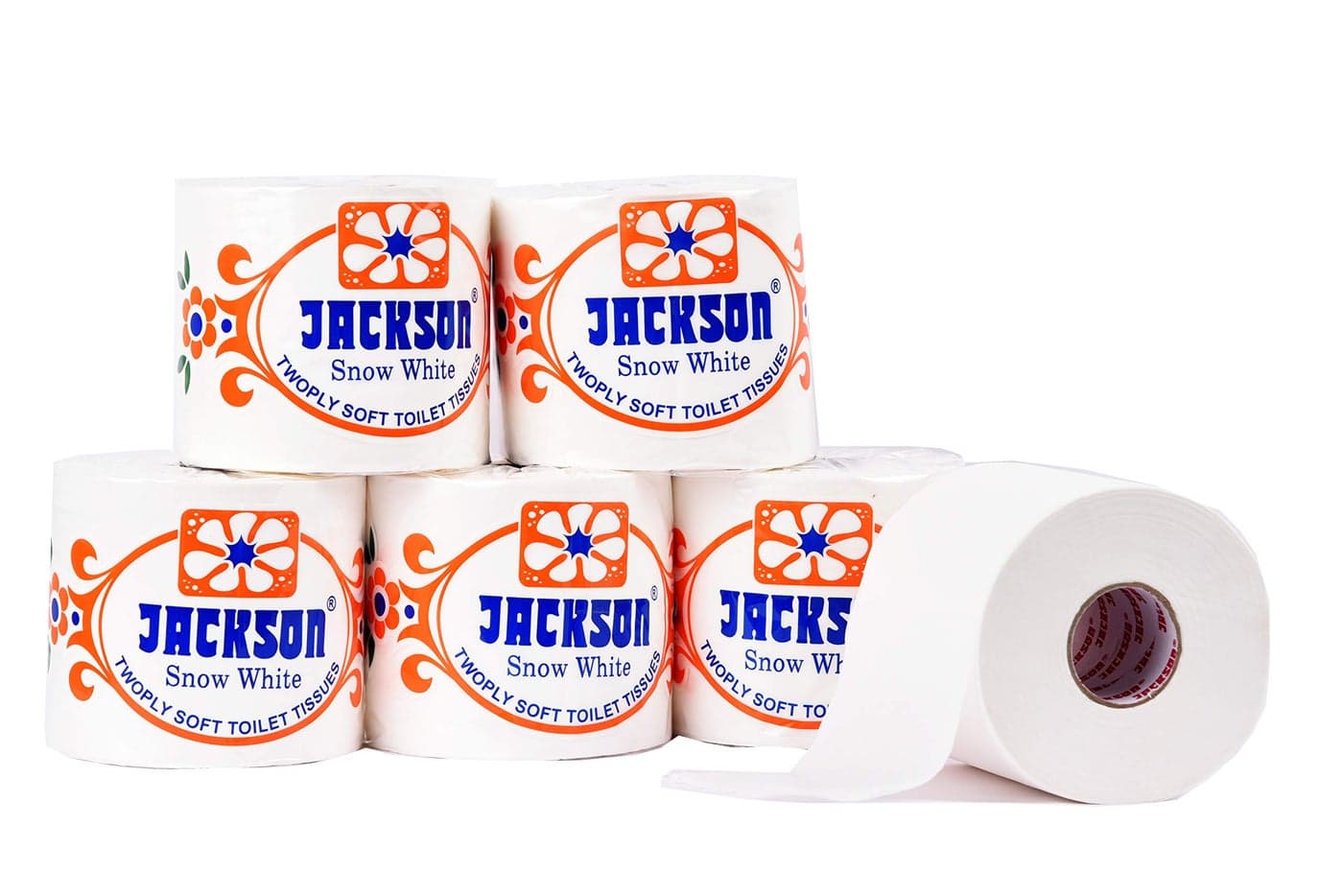Jackson Toilet Paper Super Jumbo Size (Pack Of 6) Roll 550 Pulls/Roll 175gms/Roll Guaranteed White