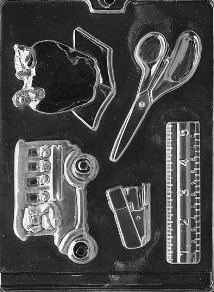 Grandmamas Goodies J082 Teachers Kit Chocolate Candy Soap Mold with Exclusive Molding Instructions