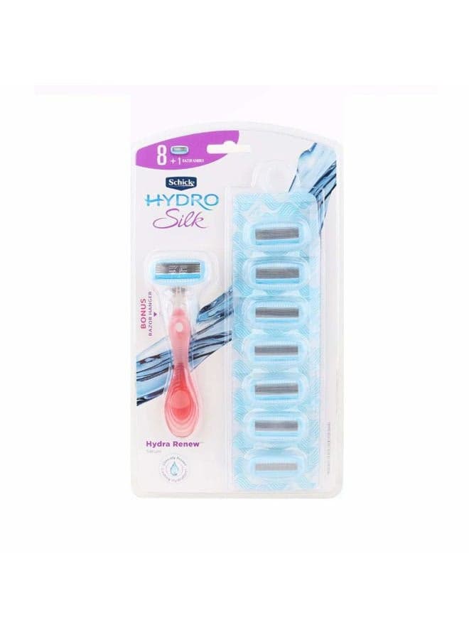 HYDRO Silk Women's Razor 1 Handle + 8 Cartridges