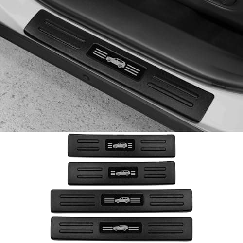 BILOPER Door Sill Guard for 2020-2025 2026 Toyota Highlander Accessorie ABS Material Door Sill Protector Decorative(Nor for Grand Highlander)
