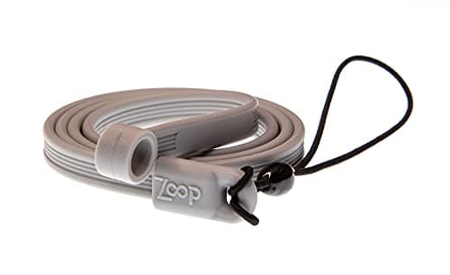 ZoopLoop Grey Silicone Scratchproof 20.75in Tether for Digital Electronic Styluses (Diameter Range: 0.27-0.37in) - Secure Stylus to Tablet Case - Tablet Pencil Holder Accessory