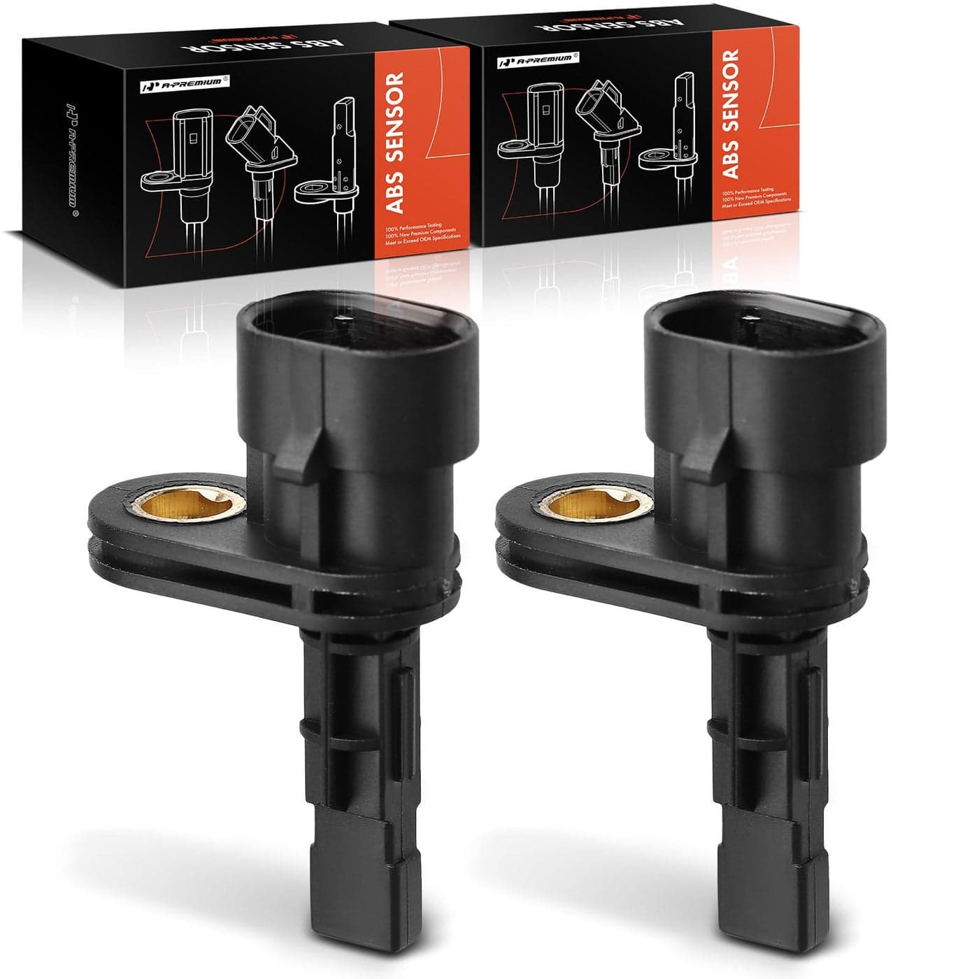 APremium ABS Wheel Speed Sensor Compatible with Chevy Pontiac Models Caprice 20112013 G8 20082009 Rear Driver and Passenger Side 2PC Set