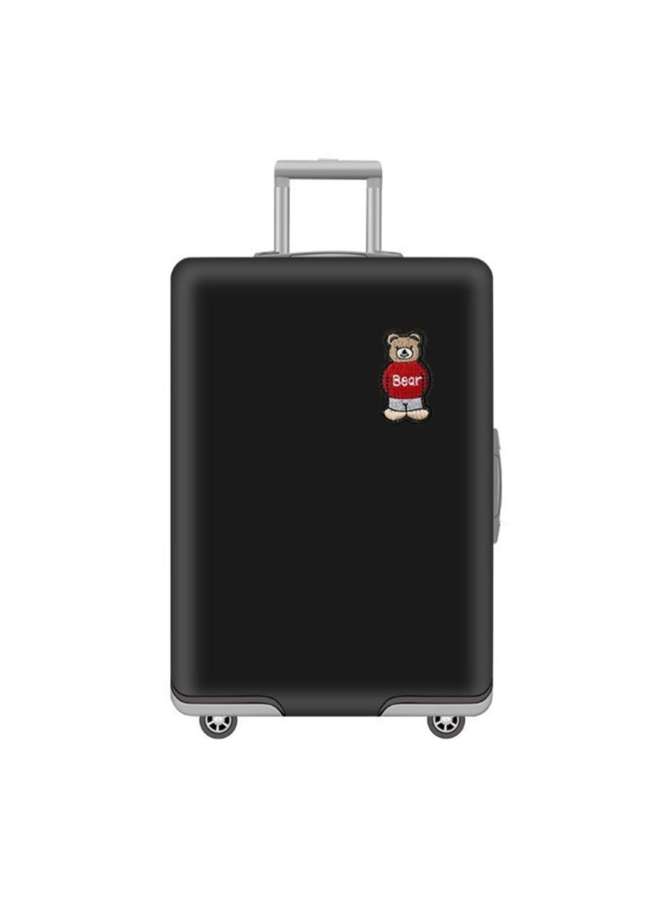 L Thickened Luggage Cover, Black Bear High Quality Travel Luggage Cover, Suitable For Wheeled Suitcases, Waterproof, Dustproof And Scratch-Resistant Luggage Cover