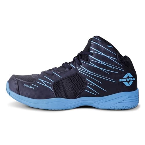 Nivia Panther 3.0 Basketball Shoes for Men, Soft Cushion EVA Inner Insole for Comfort & Support, Ideal for Basketball Athletes Size-UK04 (Black)