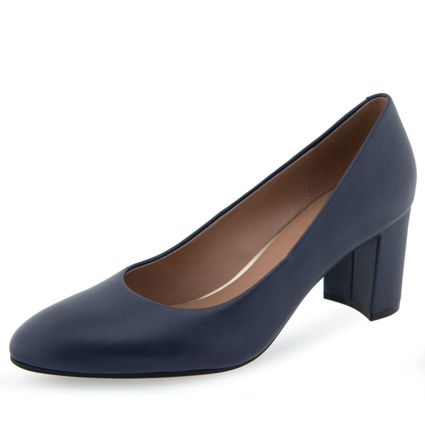 Aerosoles Betsy High Heeled Pump Navy Leather 75M