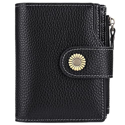 Falan Mule Wallet for Women - Genuine Leather, Compact, RFID Blocking, Bifold Wallet