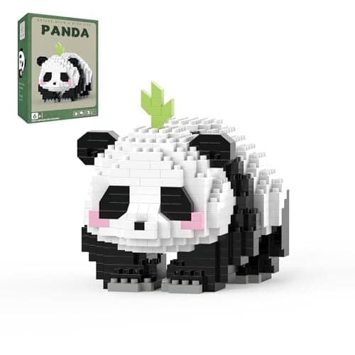 MJDDJA Mini Building Blocks Crawling Panda Party Favors Micro Blocks Panda Toy for Kids 6 7 8 9 10 Mini Blocks Building Sets for Adults EasterBirthday for Boys and Girls606 PCS
