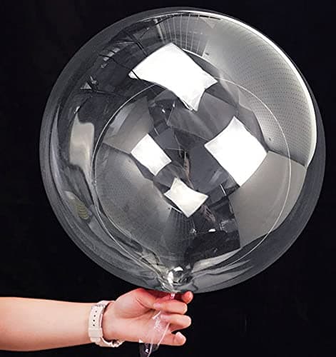 20 Inch Bobo Balloons Bubble Balloons 20 Pcs Clear Bobo Balloon Large Transparent Bubble Balloon for Christmas Wedding Birthday Party Decoration