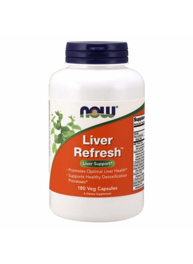 Supplements, Liver Refresh™ with Milk Thistle Extract and unique Herb-Enzyme blend, 180 Veg Capsules