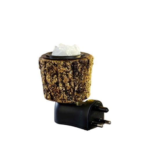 Prathna® Designer Electric Kapoor Dani with Wooden Finish | Camphor Diffuser & Aroma Burner for Pooja, Meditation & Home Fragrance | Plug-in Electric Camphor Vaporizer for Daily Use