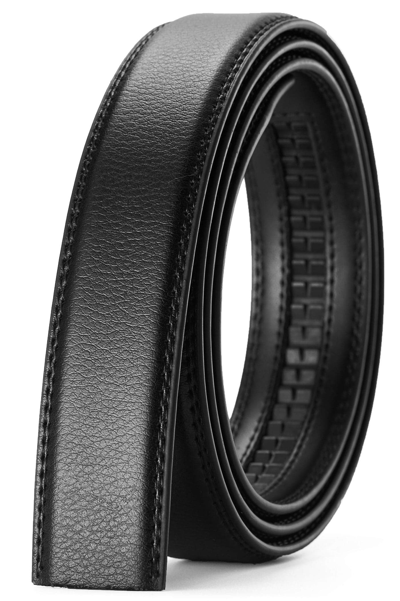 CHAOREN Ratchet Belt Strap Only 1 1/8", Replacement Leather Belt for 32mm Buckle
