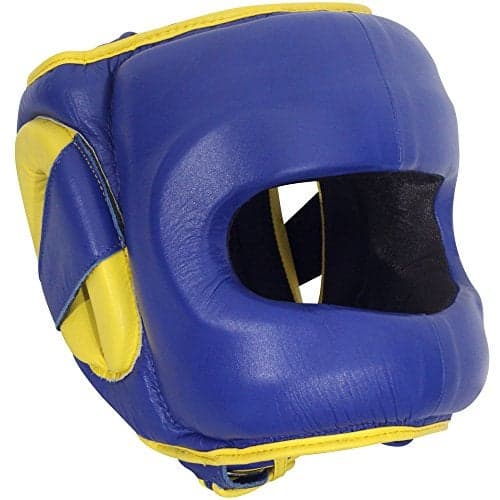 Ringside Deluxe Face Saver Boxing Headgear, S/M, Blue