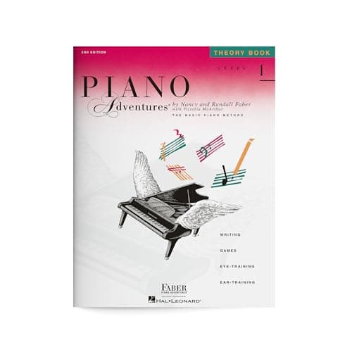 Piano Adventures: Theory Book - Level 1, 2nd Ediiton | Beginner Piano Theory Workbook | Music Note Reading and Ear Training for Early Learners | Faber Piano Book for Kids | Sheet Music Songbook
