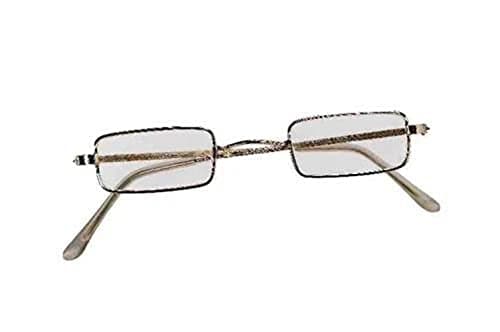 Forum Novelties Adult Square Novelty Glasses, Metallic, One Size