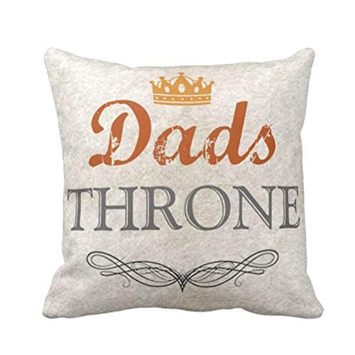 TheYaYaCafe 16 x 16 inches Dads Thrones Printed Velvet Cushion Cover Throw Pillow