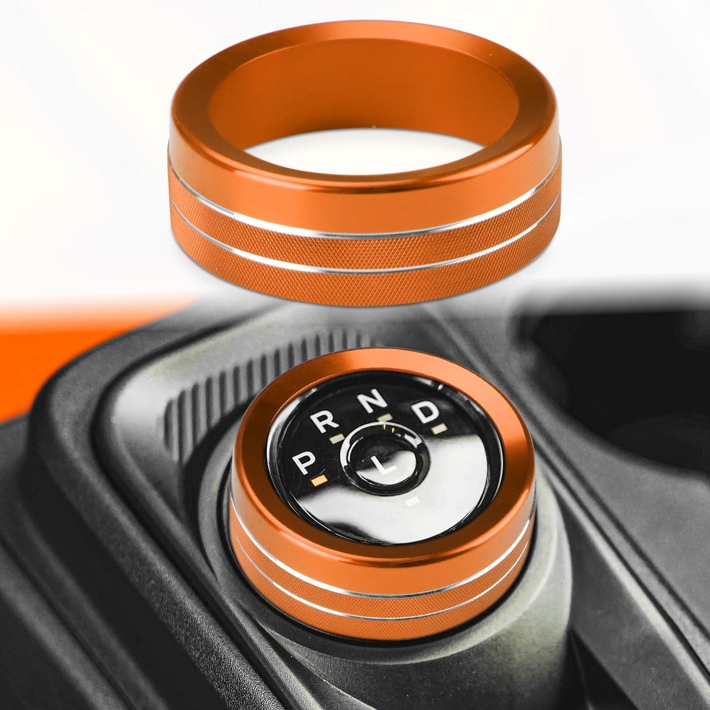 auovo Drive Mode Gear Shift Knob Cover Compatible with Ford Maverick Accessories 2022 2023 2024 Aluminum Alloy Gear Shift Switch Button Ring Trim Gear Shift Knob Cover1 Piece Orange