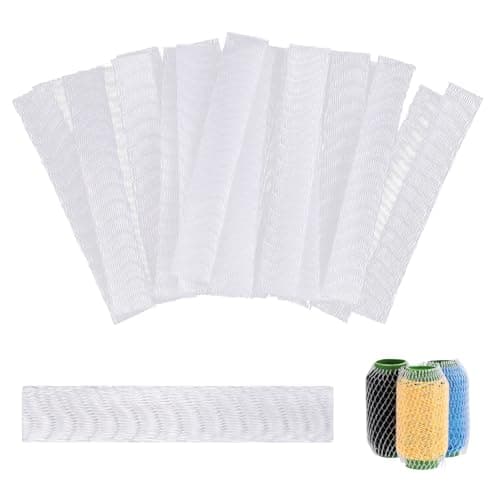 100 Pcs Thread Net Spool Saver Embroidery Machine Thread Spools Sleeve Nets for Different Sizes of Embroidery Sewing Quilting Threads Spools and Cones 6 x 1 cm