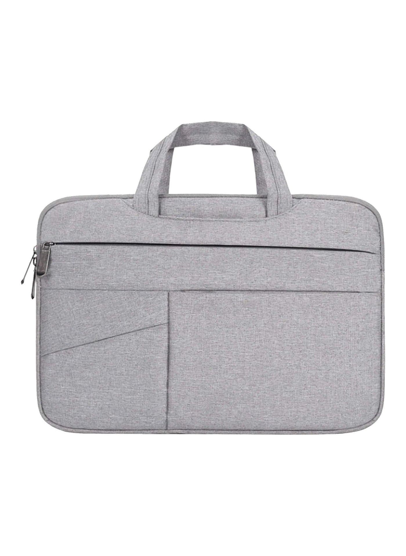 Laptop Case Shoulder Bag 15.6 Inch for Men Women,360°Protective Computer Carrying Sleeve Cover Compatible MacBook Pro/HP/Dell/Asus/ThinkPad Notebook - Gray