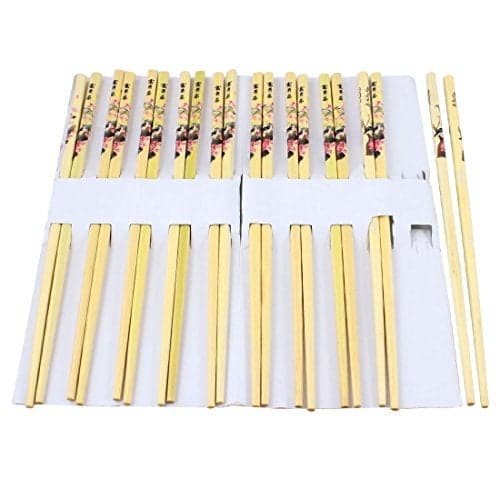 Perfect Pricee Natural Round Bamboo Reusable Chopsticks (9.5 Inch) -Set of 5 Pairs