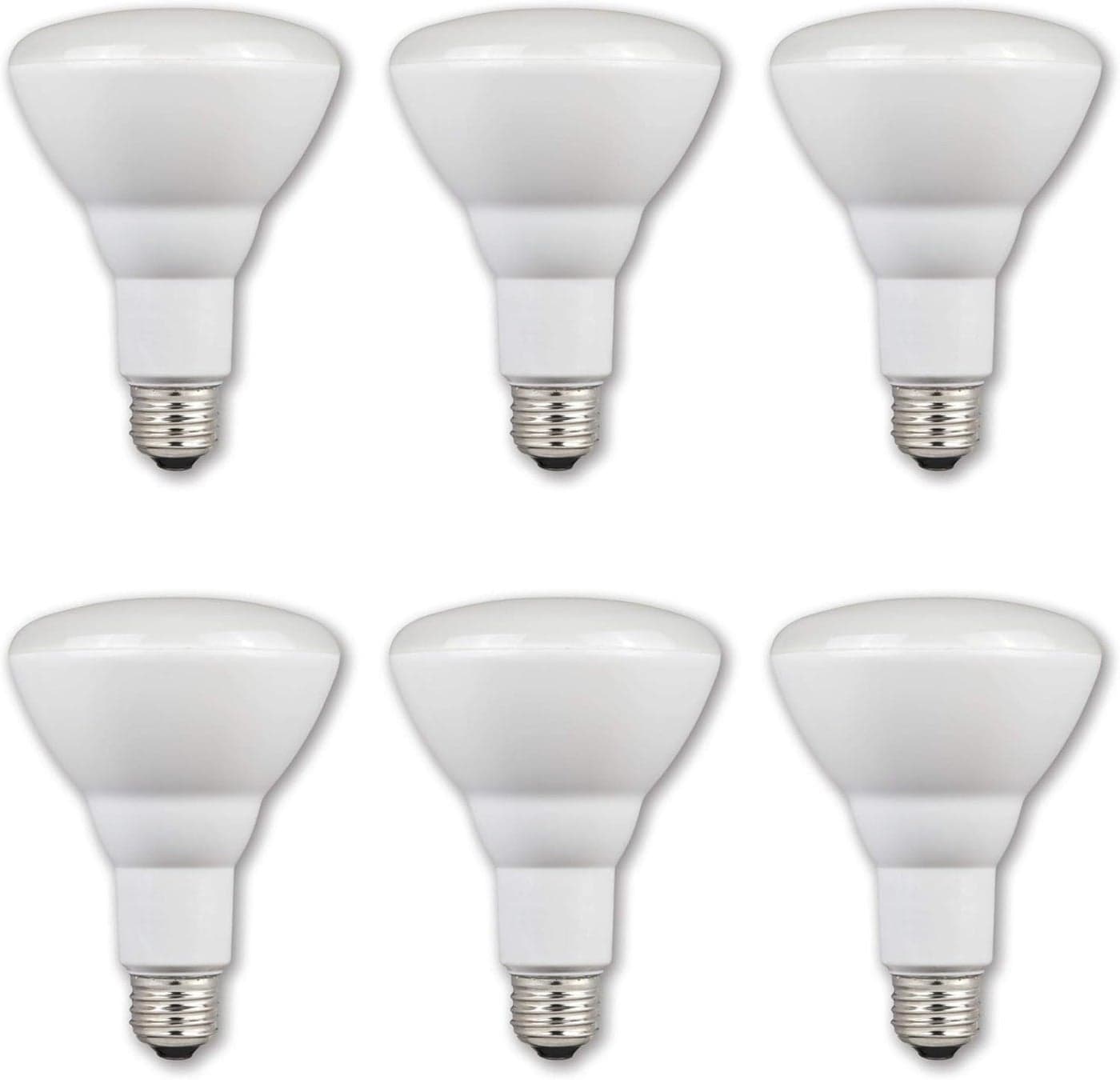 Westinghouse 5220020 9 Watt 65 Watt Equivalent BR30 Flood Dimmable Soft White Energy Star LED Light Bulb Medium Base 6 Pack