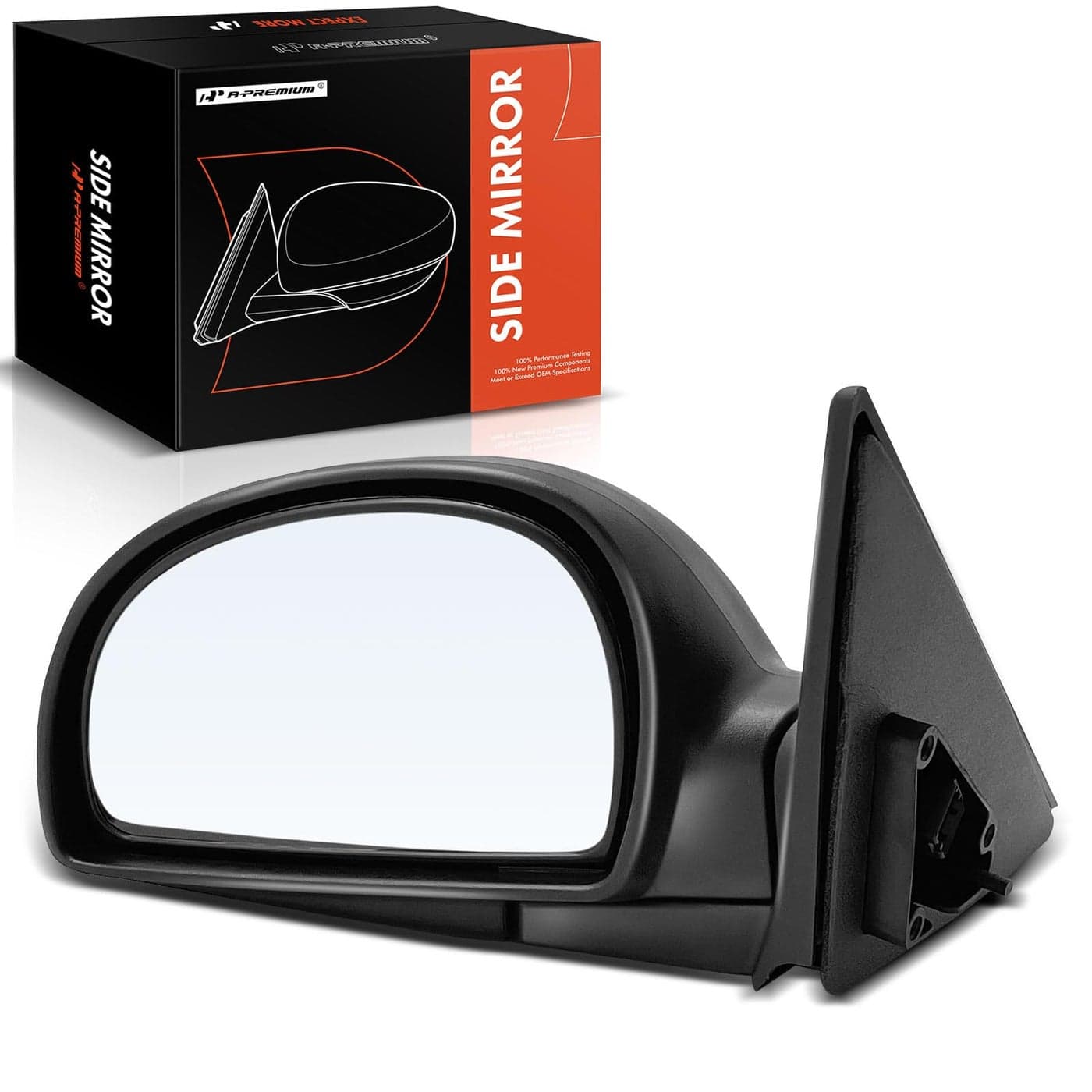 APremium Driver Side Power Door Mirror Compatible with Hyundai Accent 2002 2003 2004 2005 2006 Heated Manual Folding Black Outside Rear View Mirror Replace 8761025760