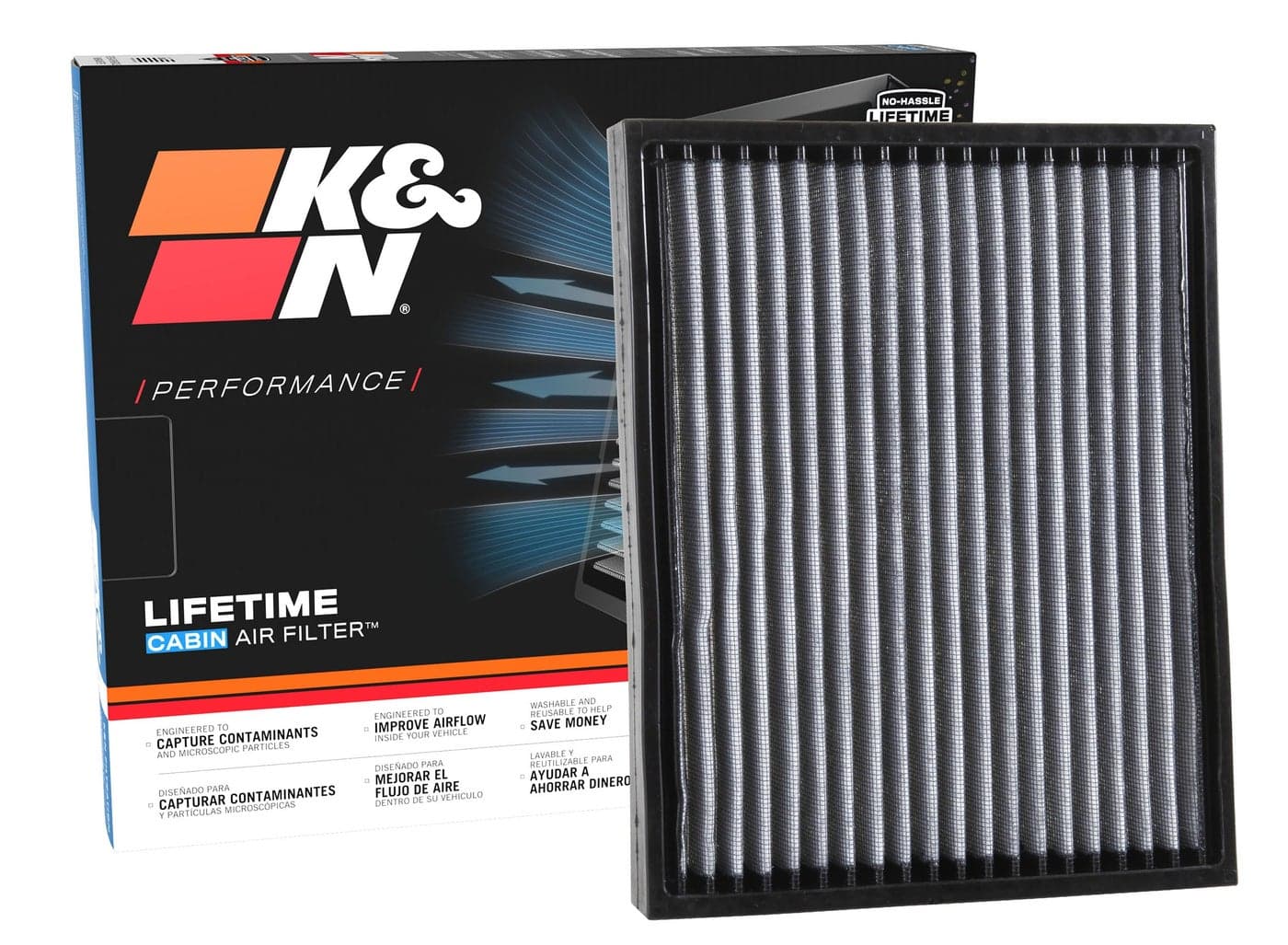 K&N LIFETIME Cabin Air Filter: Premium, Washable, Clean Air for your Cabin: Compatible with 2015-2025 FORD/LINCOLN: Expedition, F150, Raptor, F250, F350, F450, F550, Navigator, VF2049