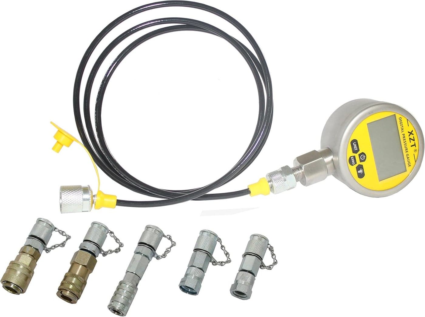 XZT EXC 10000psi Digital Hydraulic Pressure Test Coupling KitRepair Tools for USA European Japanese Brand Excavator Construction Machinery 10000PSI700BAR