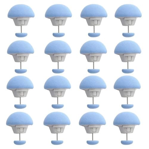 OLWICK® Mushroom Shape Duvet Clips, Non-Slip Cover Fixator, Comforter Quilt Holder with One-Key Unlock for Blanket Bed Sheet Curtain Socks Mattress Covers