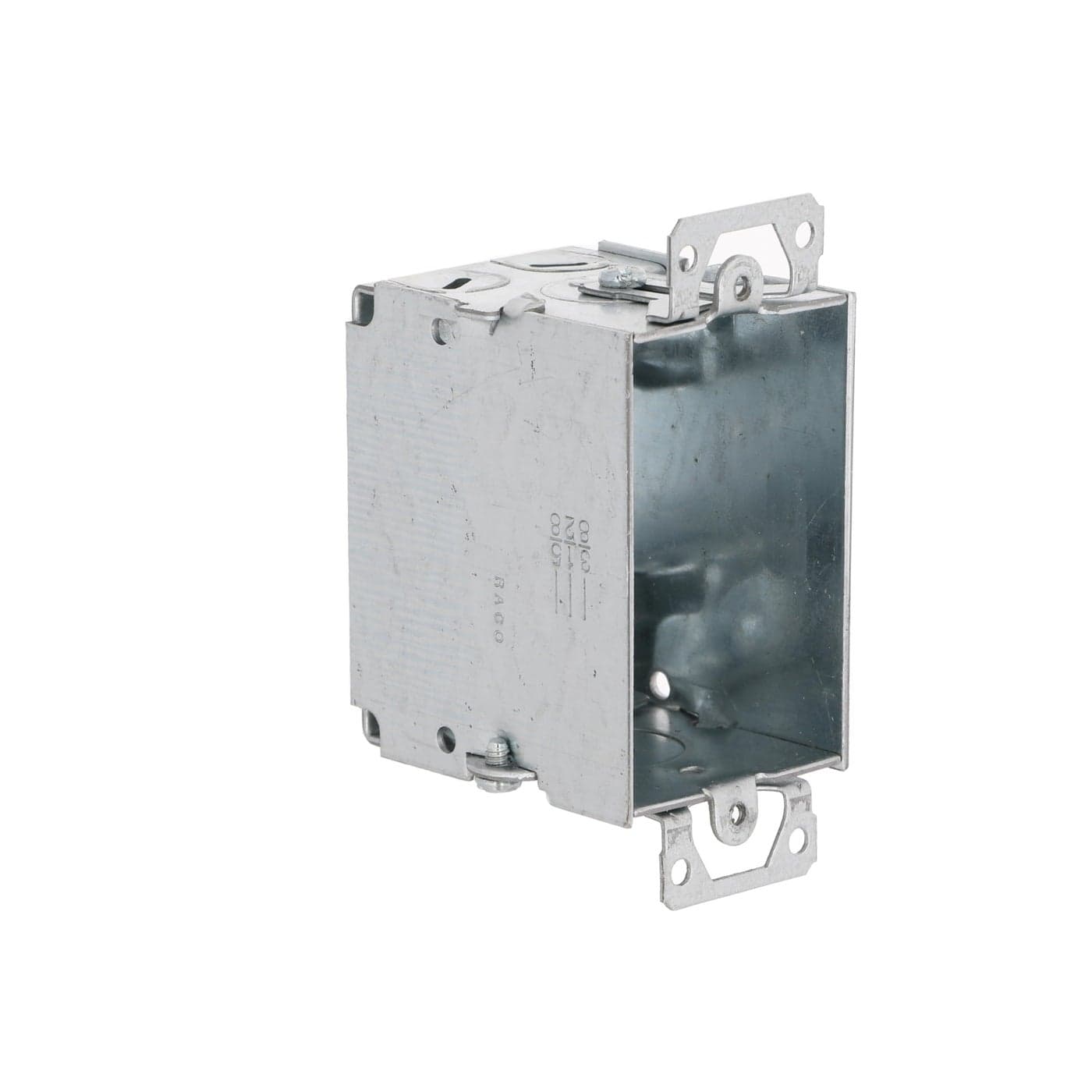 HubbellRaco 518 212inch Deep Gangable MCBX Cable Clamps with Plaster Ears 3Inch by 2Inch Switch Box Silver