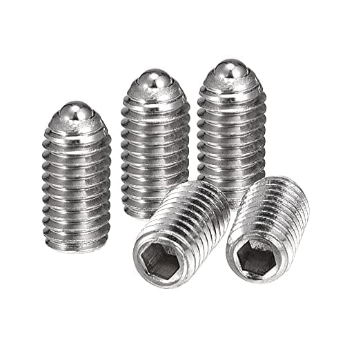 uxcell Ball Point Set Screws, M3 x 6mm 304 Stainless Steel Metric Spring Hex Socket Screw 20pcs