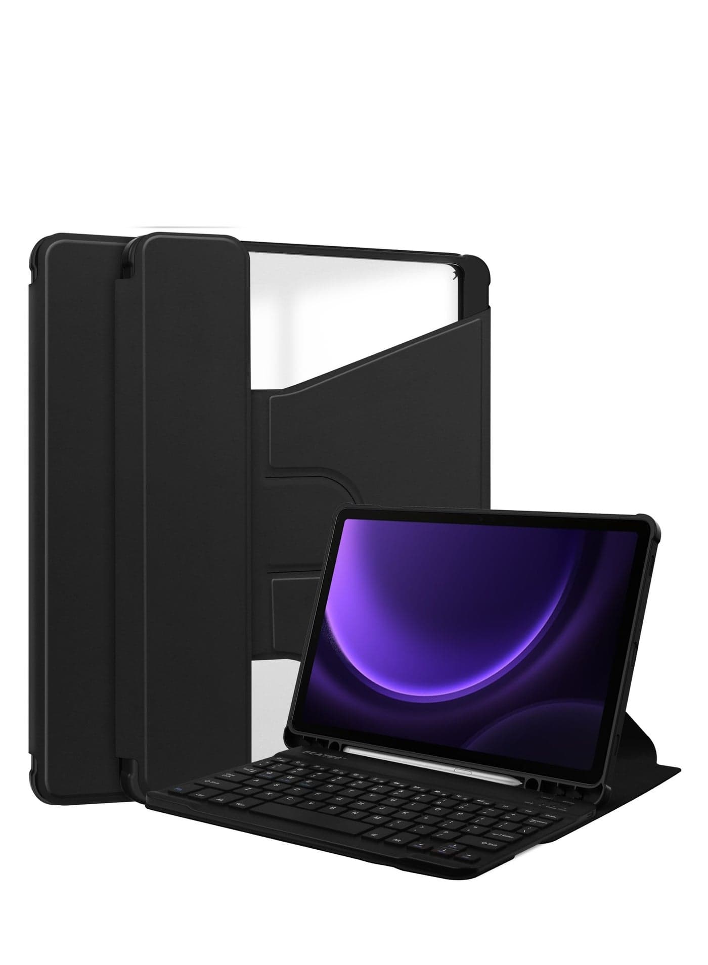 Compatible with Samsung Galaxy Tab S9FE 2023 Keyboard Case , SM-X510/SM-X516 Bluetooth Wireless Keyboard with S Pen Holder Slim Stand Case
