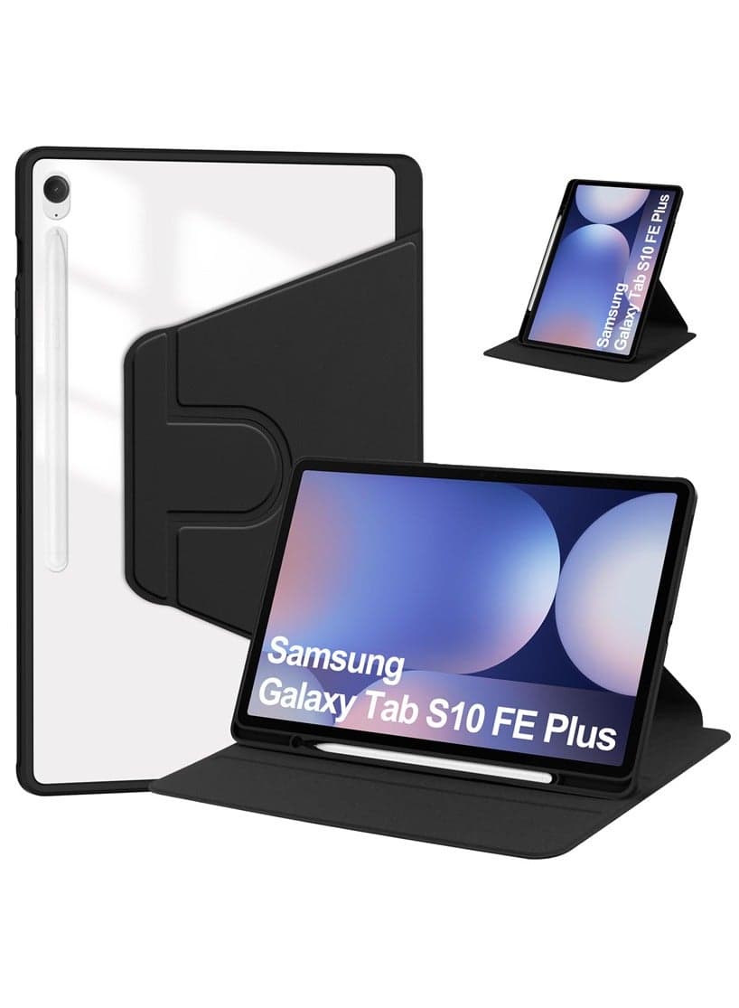 Tablet Case for Samsung Galaxy Tab S10 FE Plus 13.1 inch,360° Rotating Kickstand Protective Cover with Pen Slot