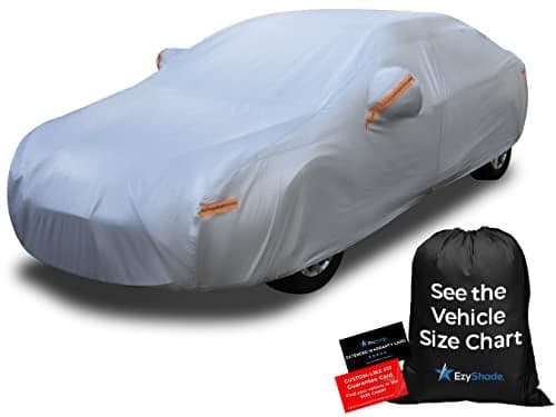 EzyShade 10Layer Car Cover Waterproof All Weather See Vehicle SizeChart for Accurate Fit Outdoor Full Exterior Covers for Automobiles Sedan Hatch SUV Rain Sun Protection Size A7 See SizeChart