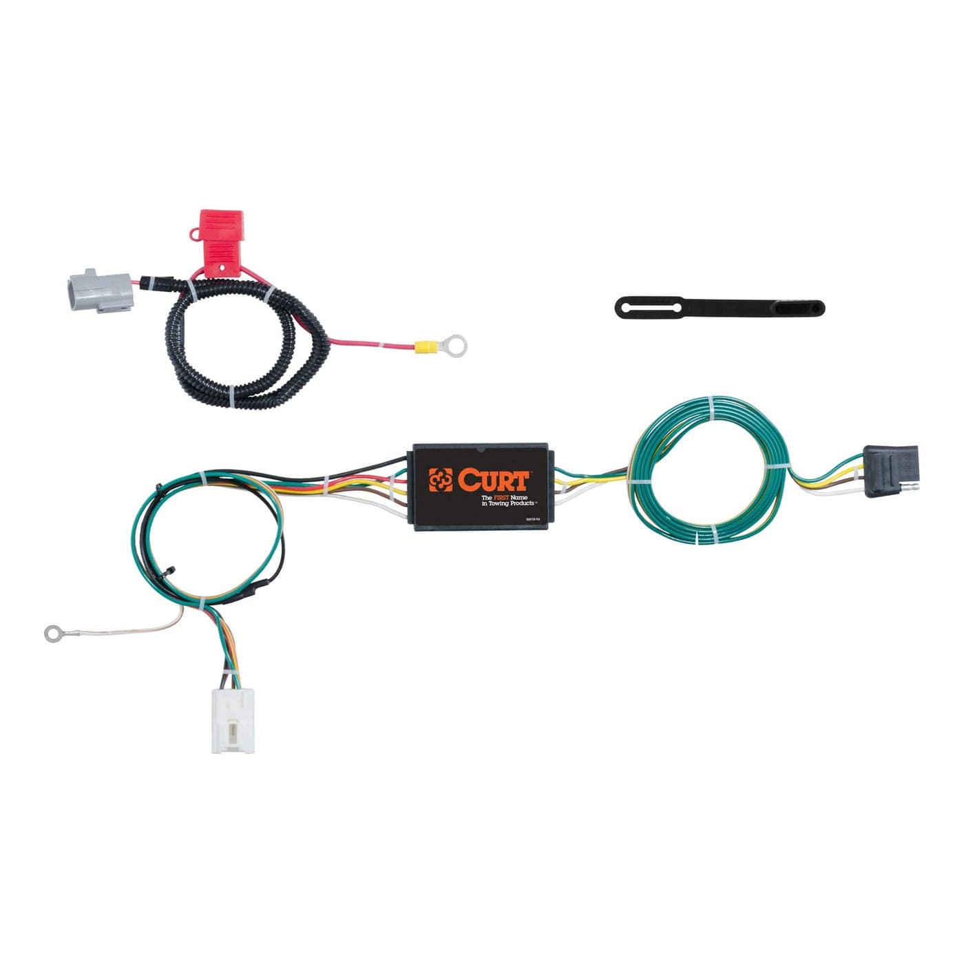 CURT 56296 VehicleSide Custom 4Pin Trailer Wiring Harness Fits Select Mitsubishi Outlander Eclipse Cross