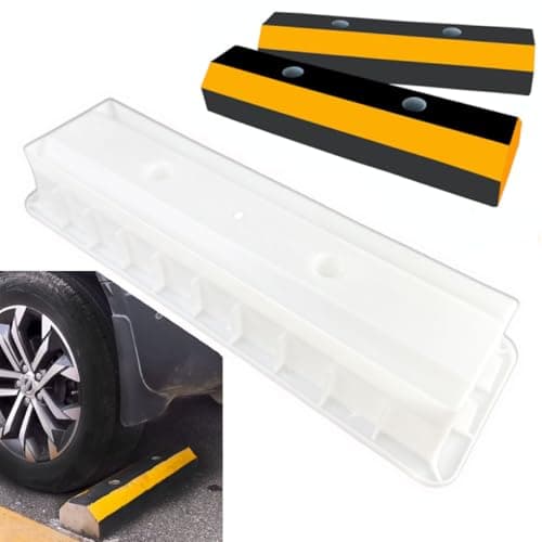 Parking Block Concrete Molds, Reusable Parking Curb Cement Molds for Driveway,Precise Size Car Park Stopper for Vehicle,Durable Garage Parking Stops