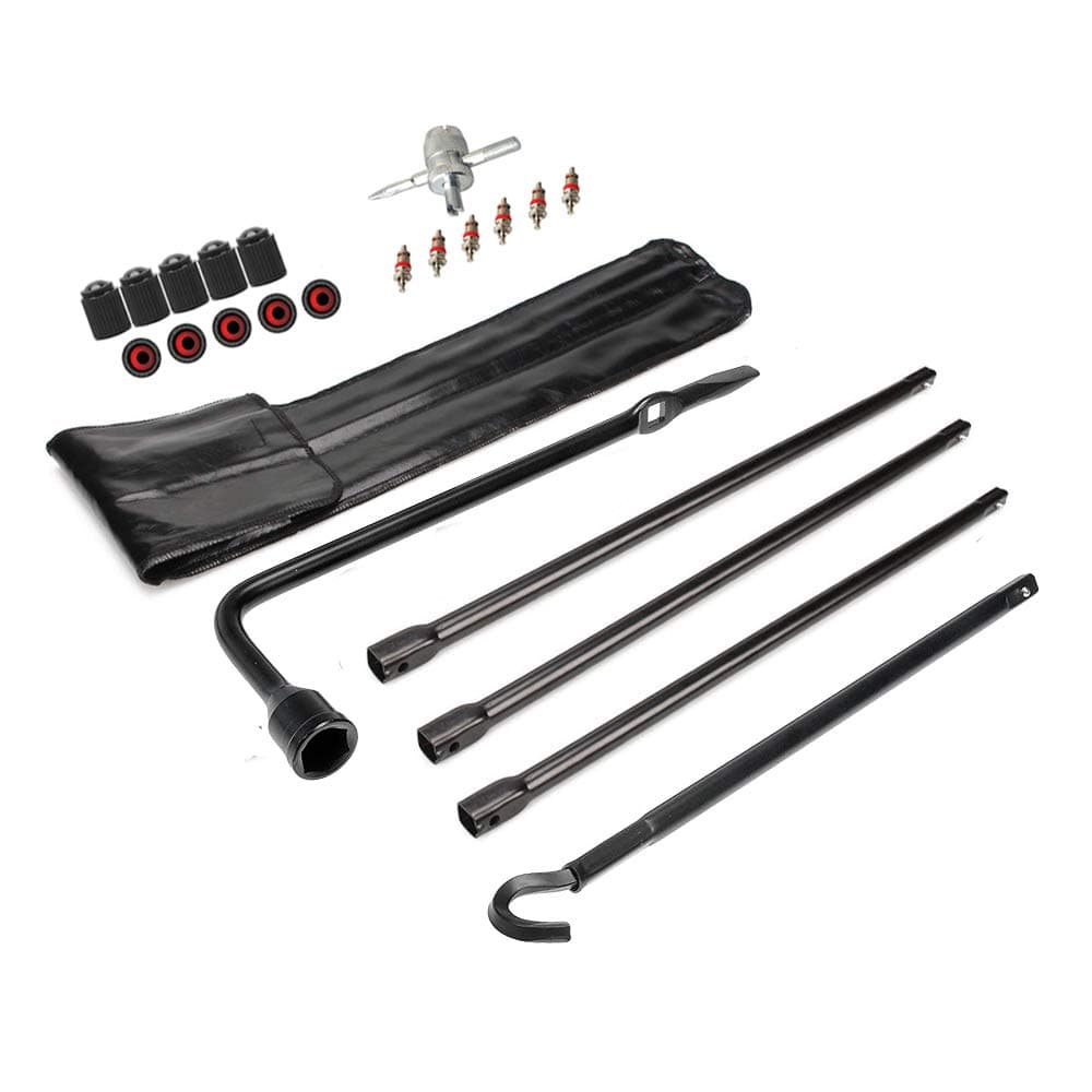 DrRoc Spare Tire Tool Kit with Spare Tire Jack Handle and Wheel Lug Wrench Spare Tire Kit Spare Tire Tool Compatible with Dodge Ram 1500 20032021 Ram 1500 Classic 2019 Jeep Gladiator 20202021