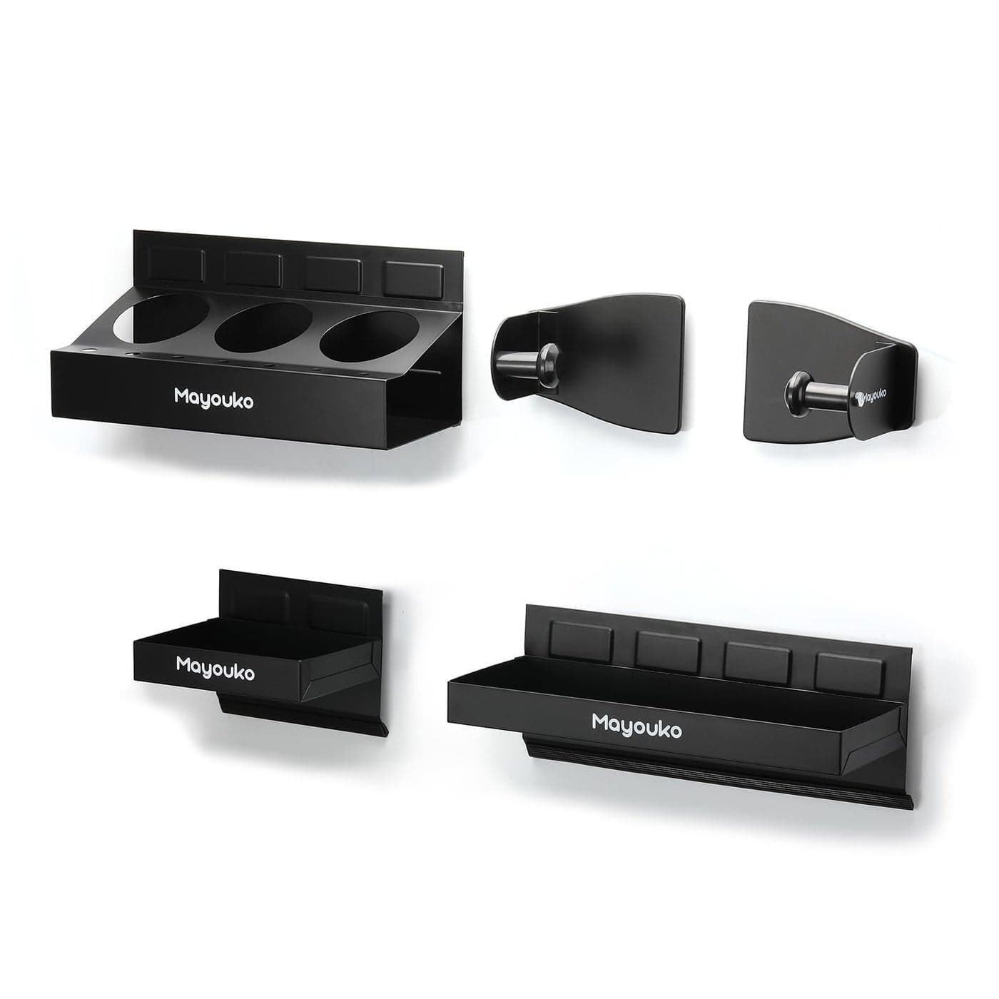 Mayouko Magnetic Toolbox Shelf Tray and Holder 4Piece Magnetic Toolbox Tray Set Tool Box Cabinet Side Shelf Storage Workshop