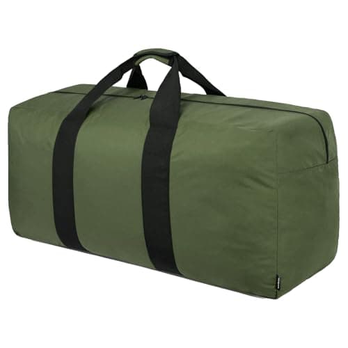 Vorspack Extra Large Duffle Bag for Travel - 150L Duffel Bag for Men Gear Bag for Storage Foldable Weekender Bag for Overnight Camping - Green