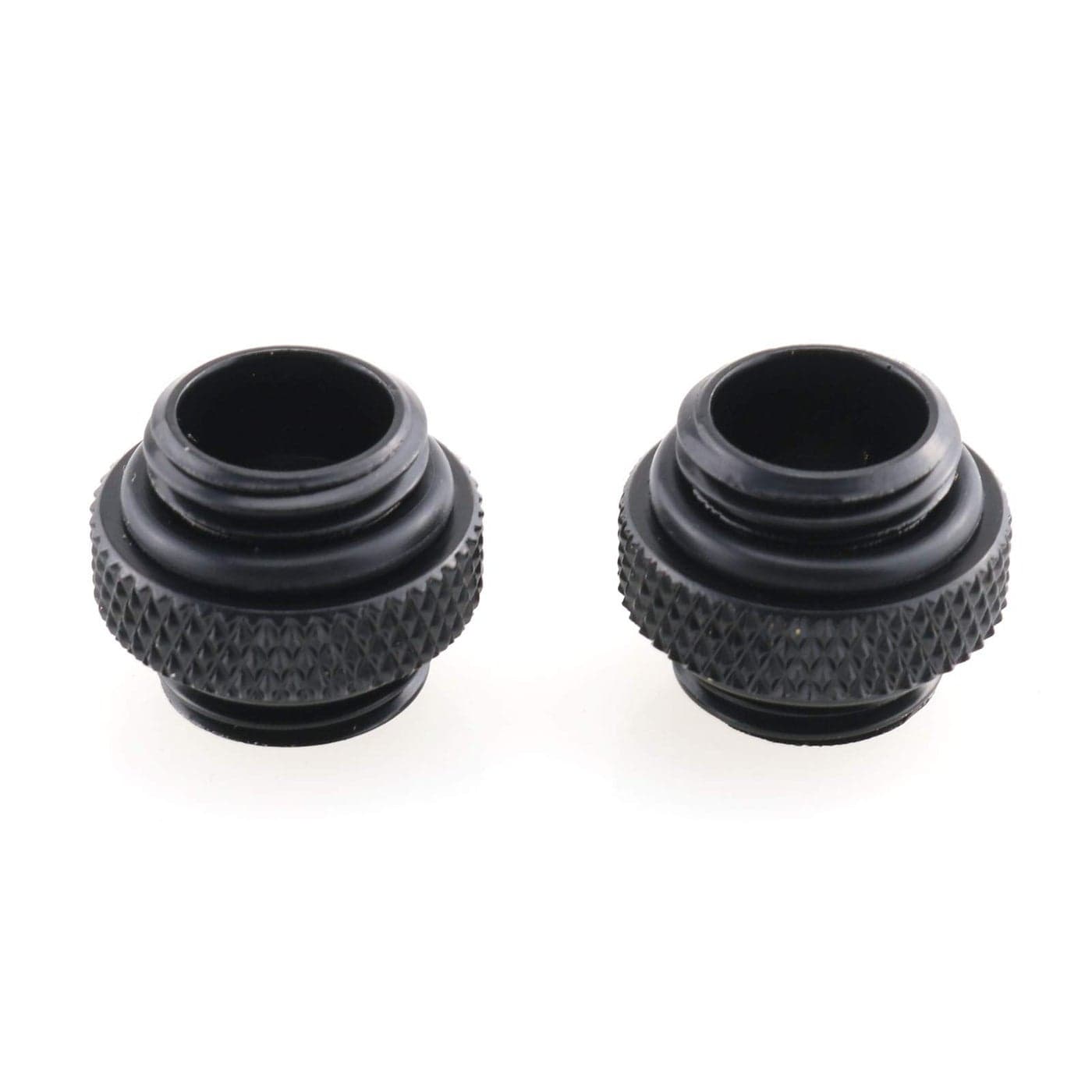 CZQC PC Water Cooling Adapter Black G14 6mm Male to Male Extender Connector Joiner Fitting with Sealed ORing for Computer Water Cooling Systems