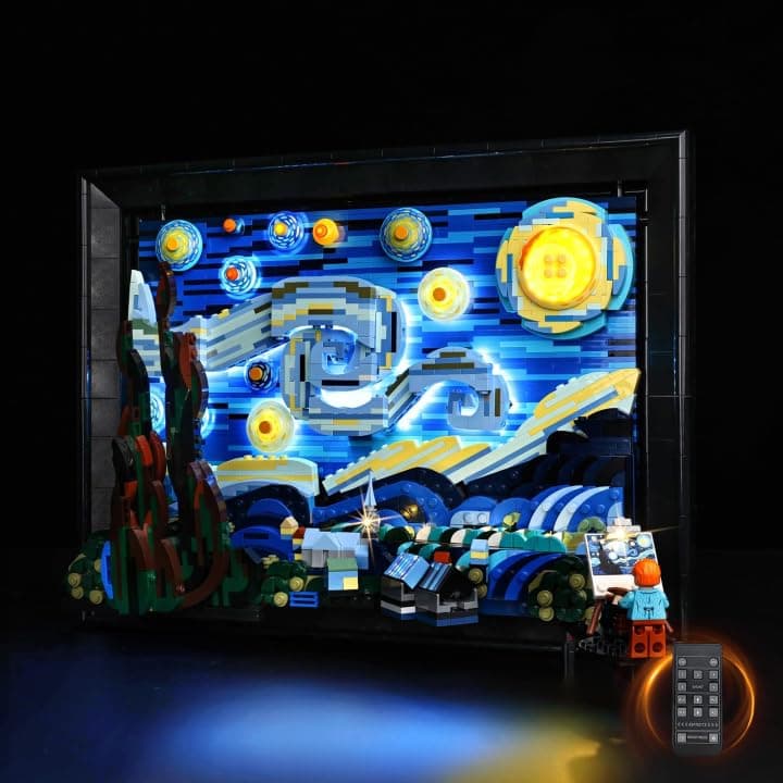 Nitemode Lighting Compatible with Lego Starry Night 21333 Building Set Upgraded Remote Control MultiLight Effect Sequence Design Lighting AccessoriesJUST Lights