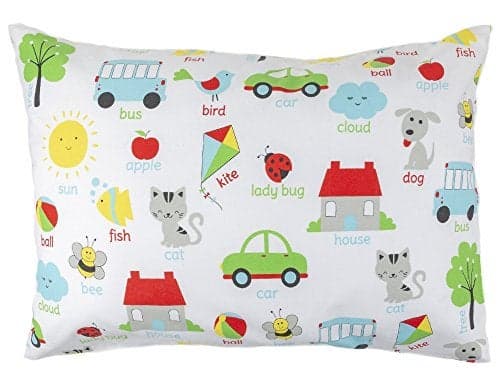 BB MY BEST BUDDY Toddler Kids Pillowcase for Boys and Girls Words 13x18 14x19 shrinks to fit 100 Cotton Envelope Style Closure Machine Washable Soft Durable